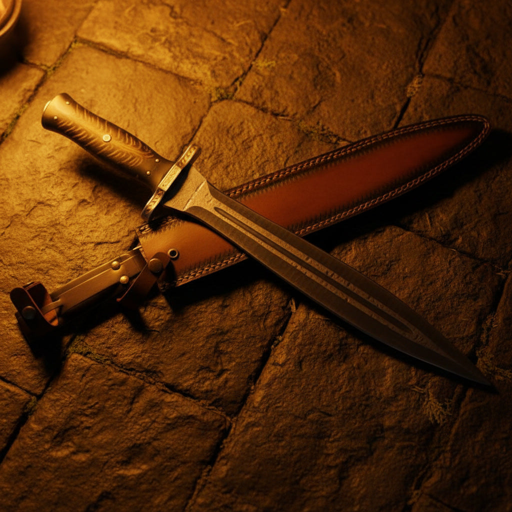 Titan Knives ~ 22" Hand-forged Damascus Sword