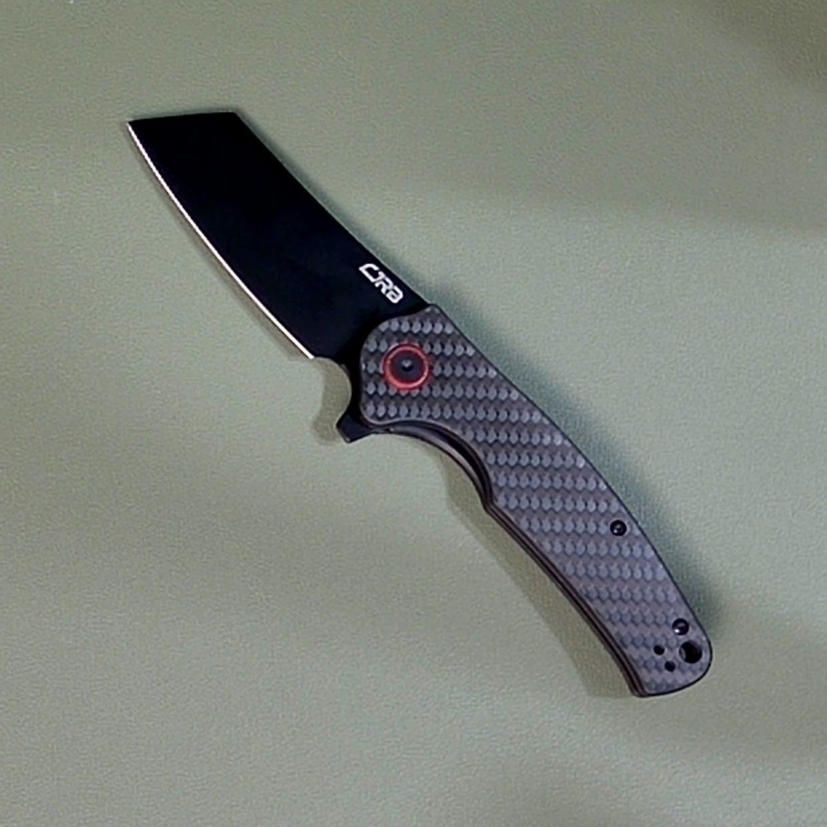 CJRB ~ Crag ~ Liner Lock Knife Carbon Fiber (3.5" AR-RPM9 Stonewash) *TRADE-INS