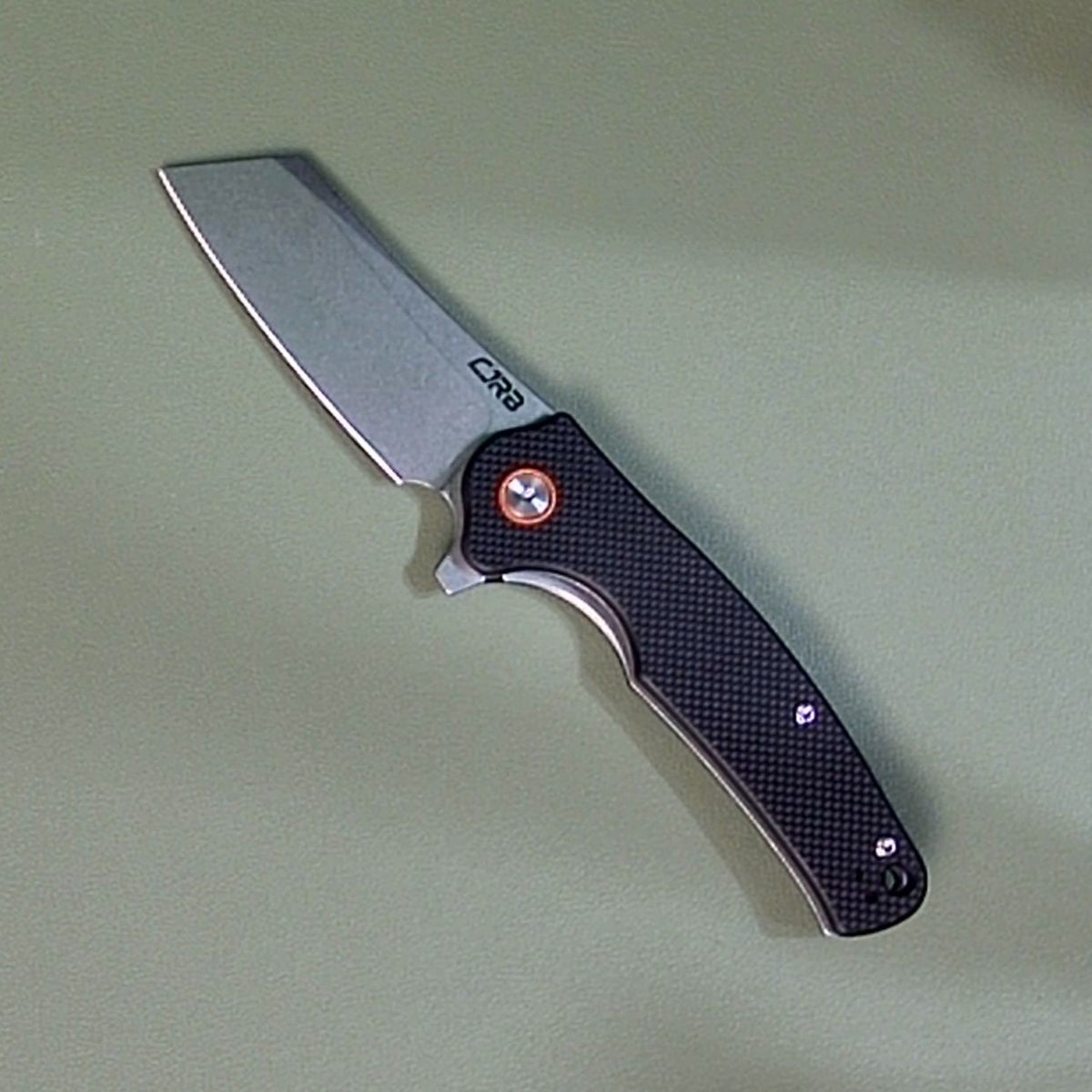 CJRB ~ Crag ~ Liner Lock Knife Carbon Fiber (3.5" AR-RPM9 Stonewash) *TRADE-INS