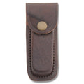 Rite Edge ~ 4" Folding Premium Brown Leather Knife Sheath