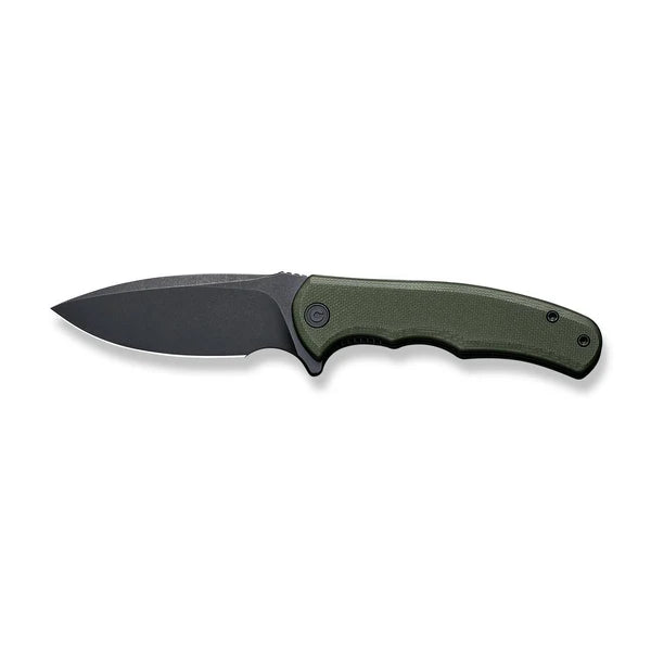 Civivi Mini Praxis Flipper – Black Stonewash D2 & Green G10