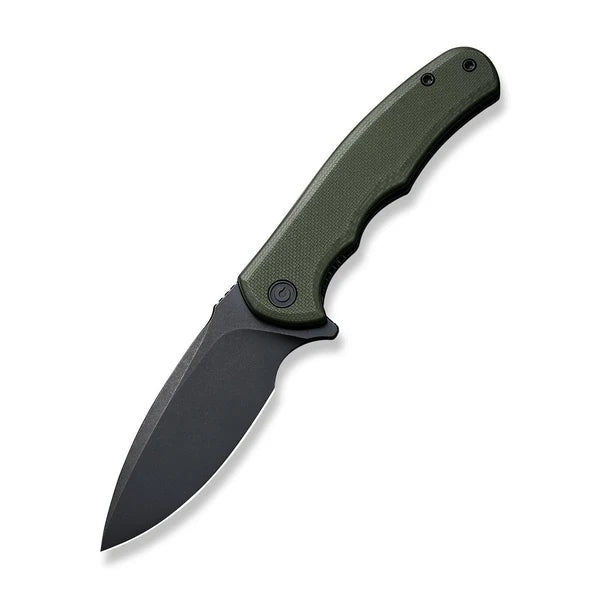 Civivi Mini Praxis Flipper – Black Stonewash D2 & Green G10