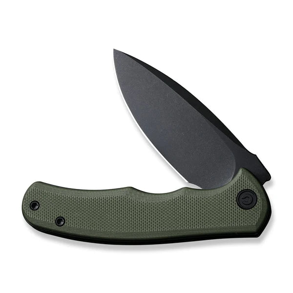 Civivi Mini Praxis Flipper – Black Stonewash D2 & Green G10
