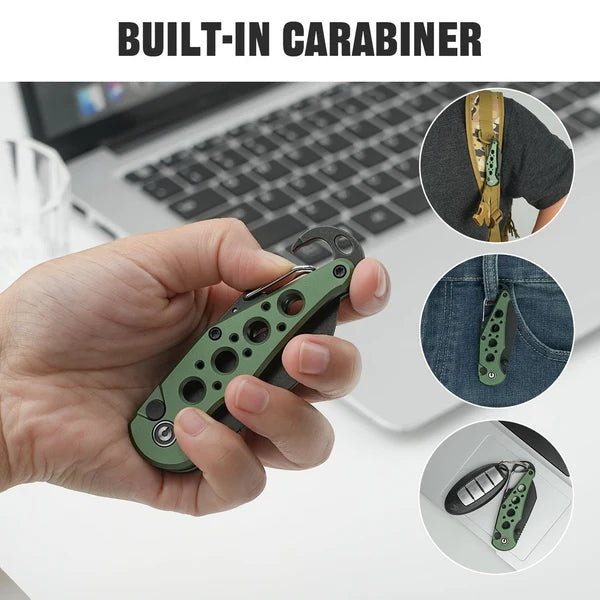Civivi Pragma Wharncliffe Button Lock – Black Stonewash Nitro-V & Green Aluminum