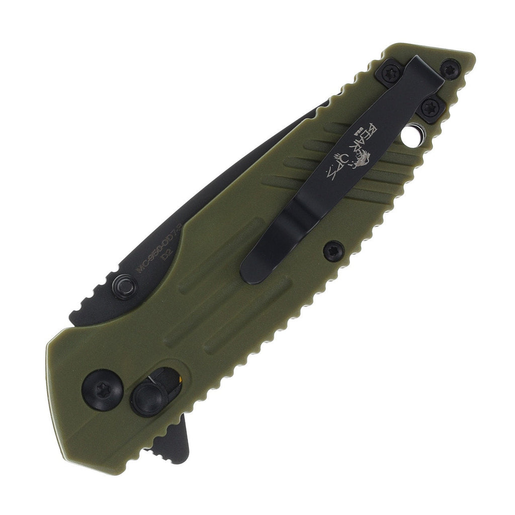 Qty 2 - Bear & Son Rancor IX OD Green/Dessert Sand 2.75in Black D2 950-OD7/DS7-B