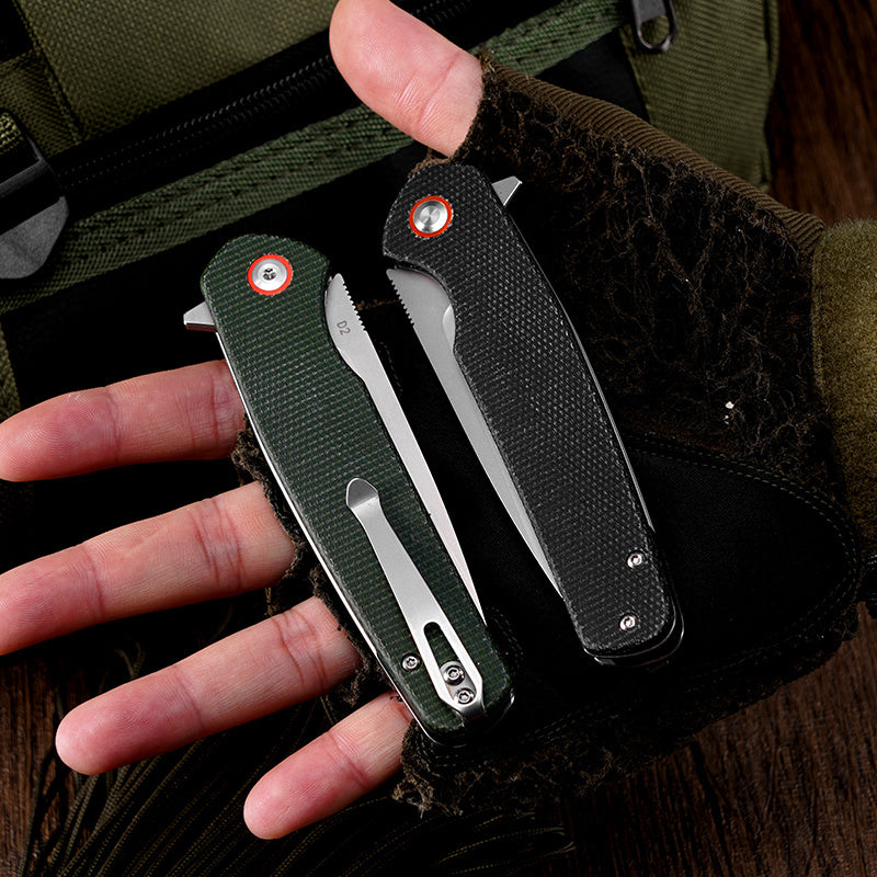 Klaken ~ Varek (J326): 3.35" D2 Steel & Micarta