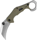 Kershaw Outlier Karambit: 8Cr13MoV Stonewash & OD Green