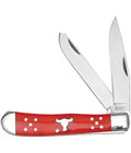 Cattleman's Cutlery ~ Red Derlin Trapper ~ 440 Stainless