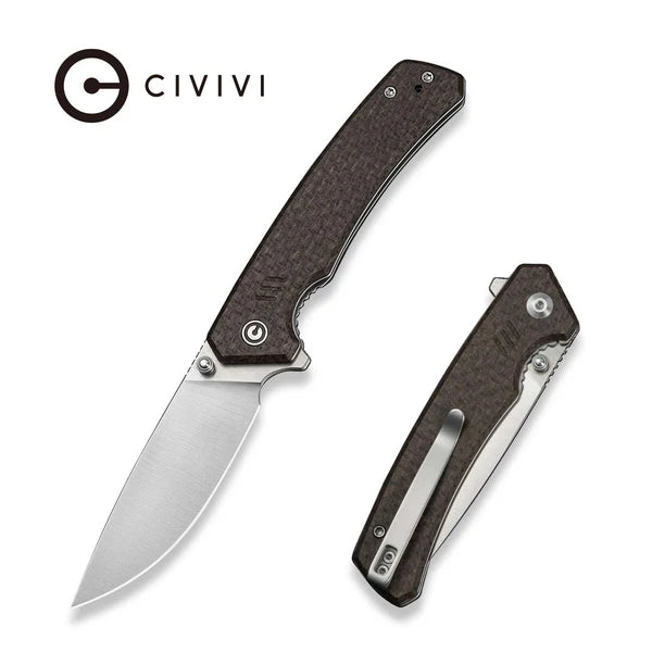 Civivi ~ Merit ~ 14c28n/Glow Burlap Micarta