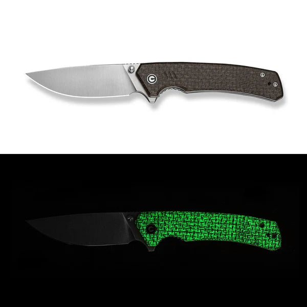 Civivi ~ Merit ~ 14c28n/Glow Burlap Micarta